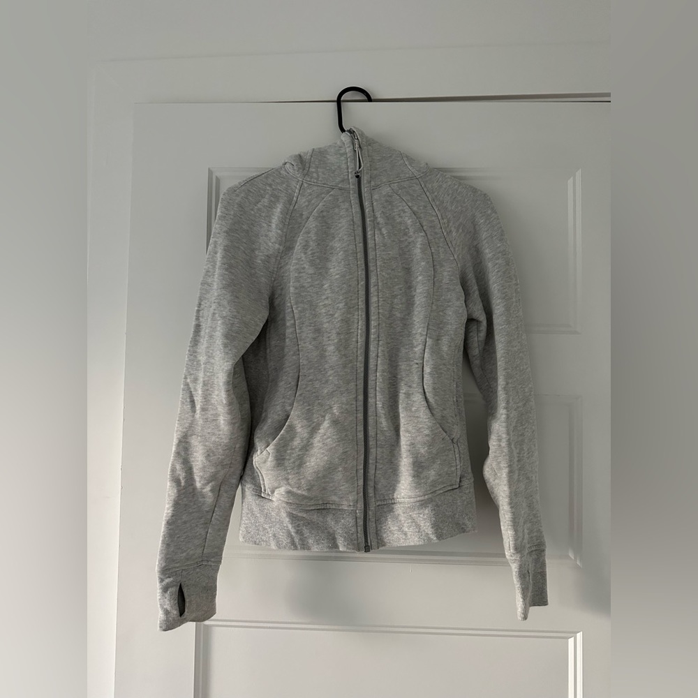 Scuba Full Zip Hoodie - Heathered Core Ultra Light Grey